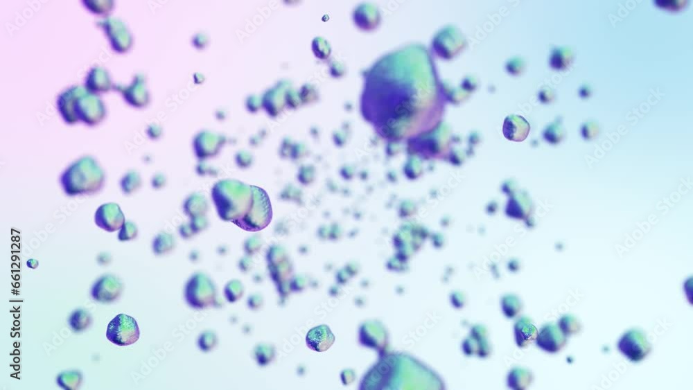Bubbles Floating In Abstract Animation Bubbles Floating In Abstract Animation