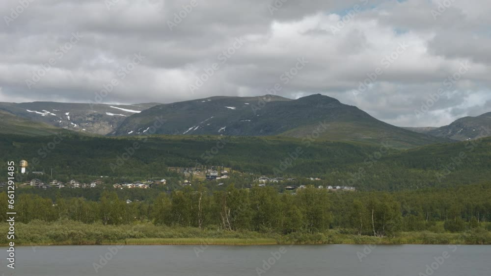 Timelapse of Hemavan village city, in Northern Sweden close to the Norwegian border, Summer time Timelapse of Hemavan village city, in Northern Sweden close to the Norwegian border, Summer time