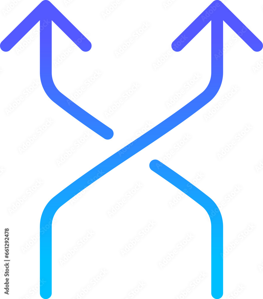Arrow 7 Line Gradient Icon pictogram symbol visual illustration Arrow 7 Line Gradient Icon pictogram symbol visual illustration