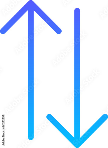 Arrow 23 Line Gradient Icon pictogram symbol visual illustration
