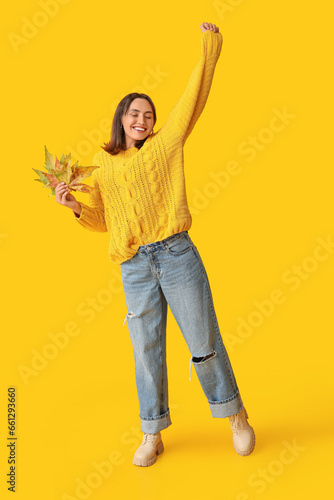 Beautiful young woman with ...