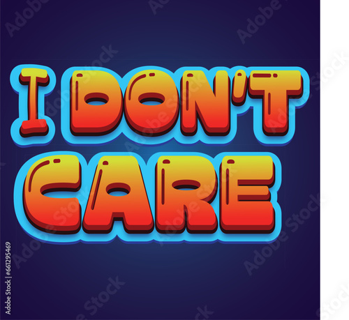 Free vector i care text
