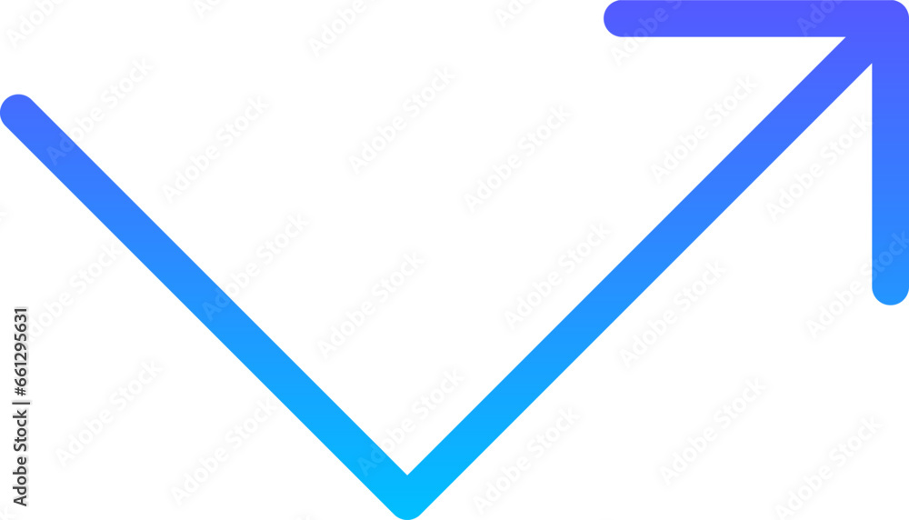 Arrow 92 Line Gradient Icon pictogram symbol visual illustration Arrow 92 Line Gradient Icon pictogram symbol visual illustration