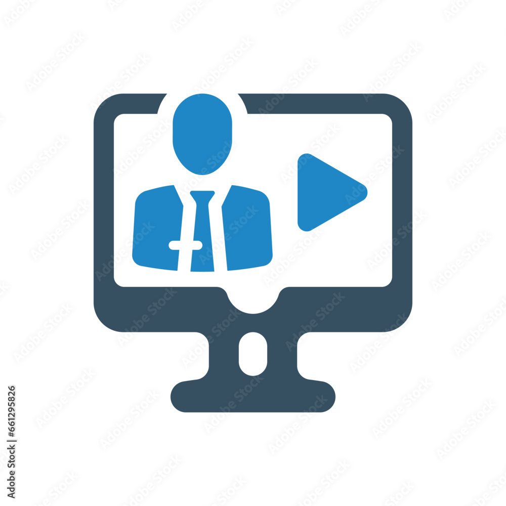 online class icon vector illustration online class icon vector illustration