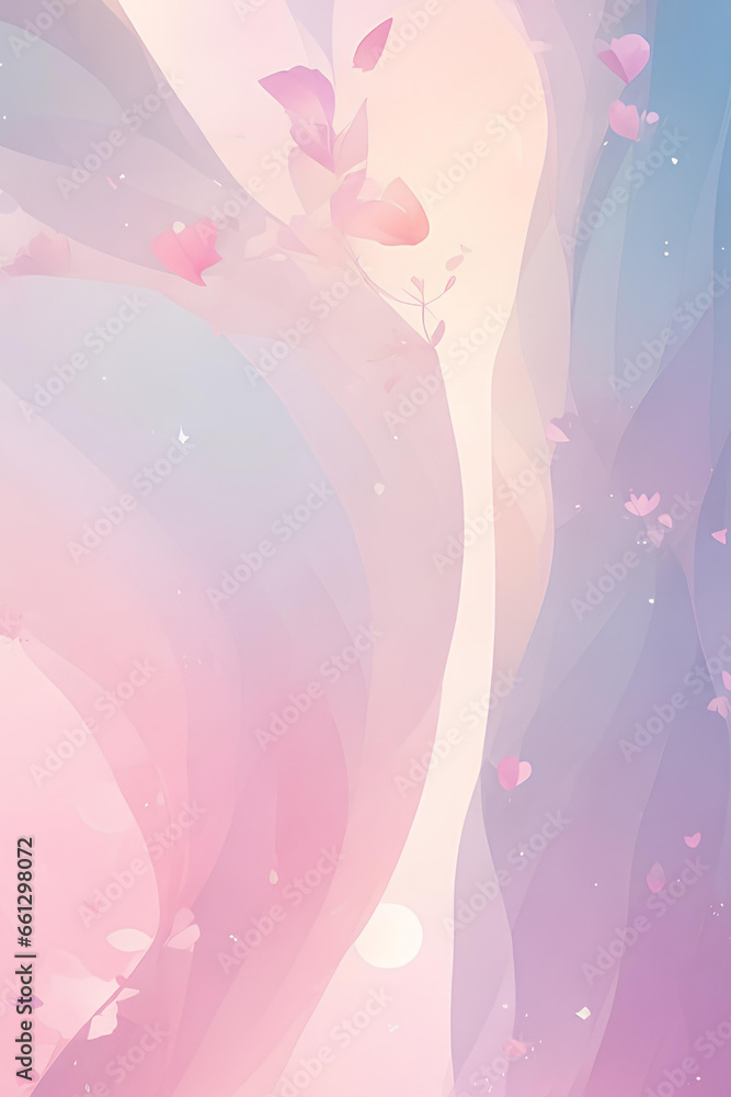 Pink background with abstract elements. AI Pink background with abstract elements. AI