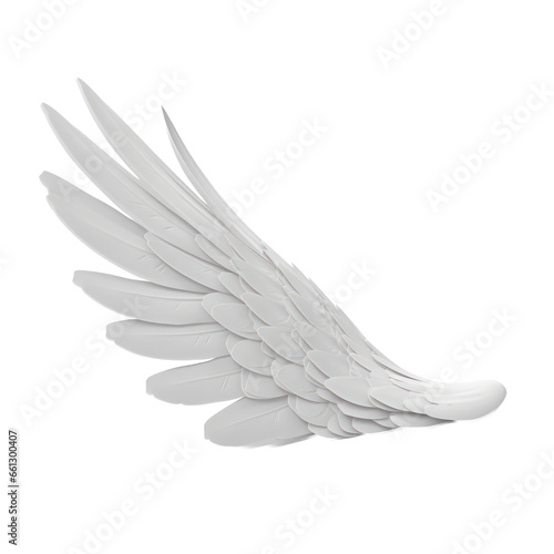 white wings isolated on transparent background,transparency 