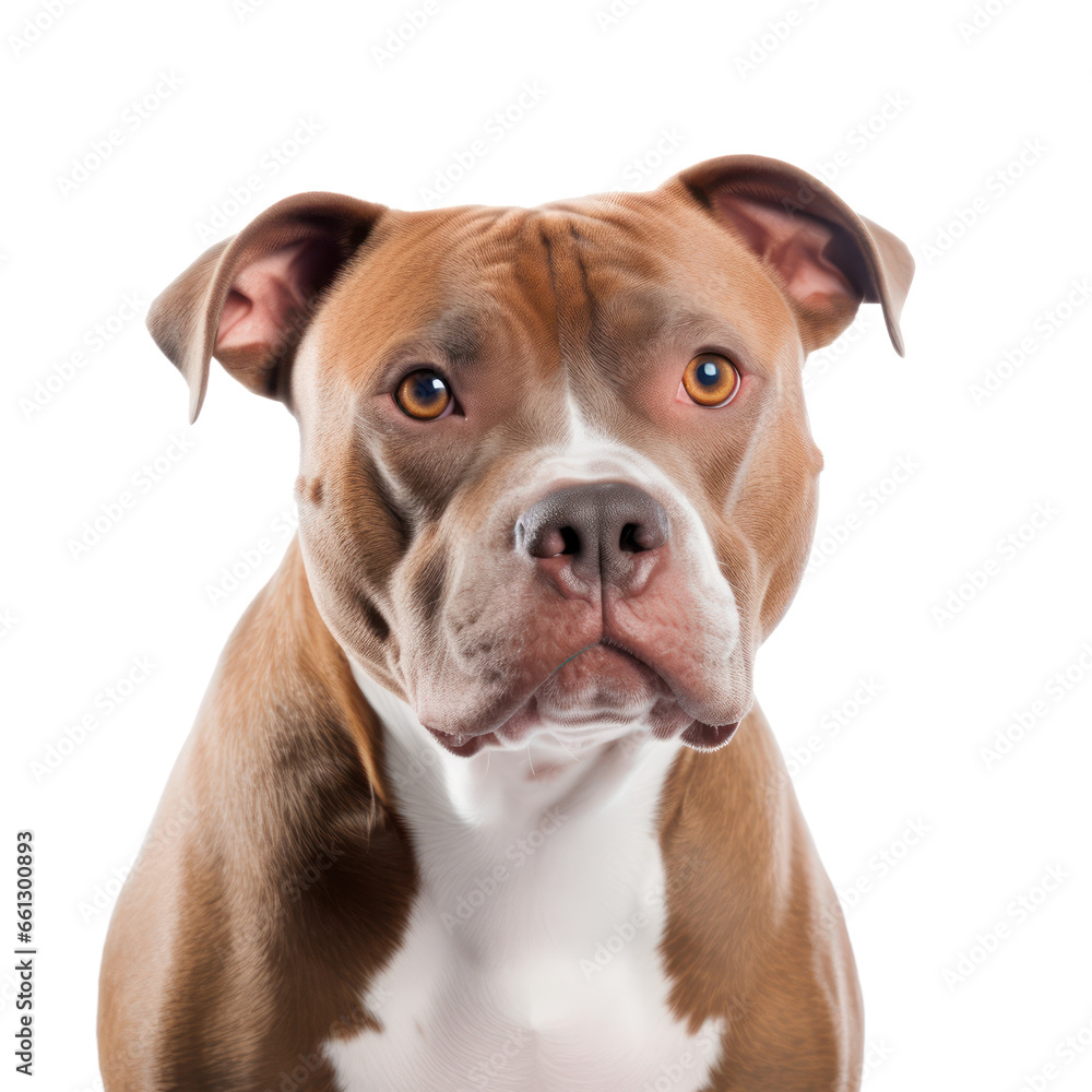 American Pit Bull Terrier Dog Breed,pitbull dog isolated on transparent background,transparency 