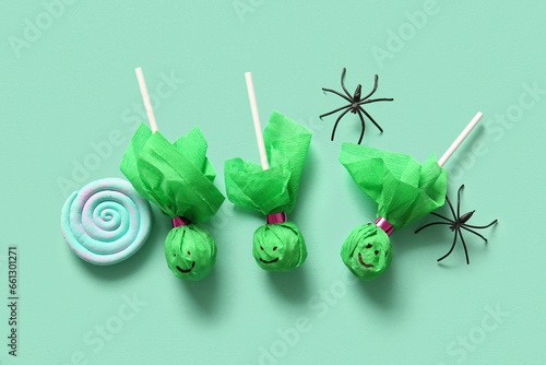 Halloween monster lollipops...