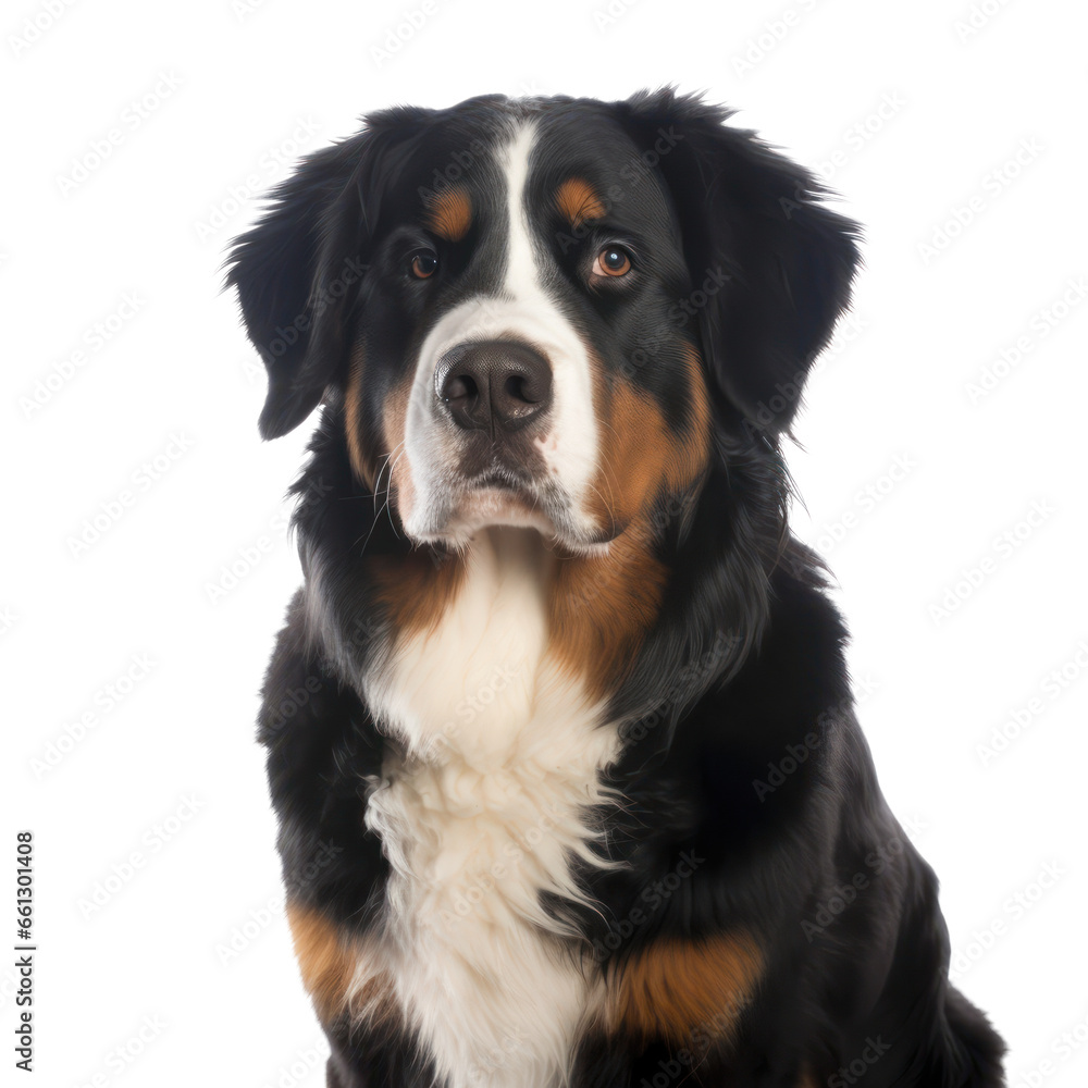 bernese mountain dog isolated on transparent background,Transparency 