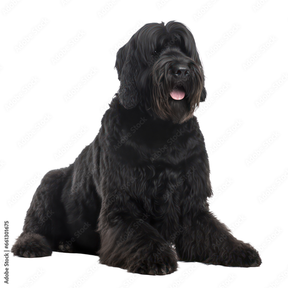 black russian terrier dog isolated on transparent background,Transparency 