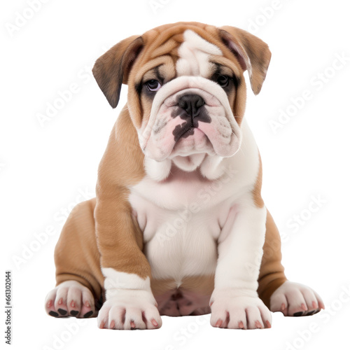 bulldog,cute dog isolated on transparent background  © SaraY Studio 