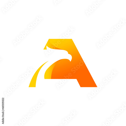 Free Download Eagle Logo. Letter A Eagle Logo Design - GFXLoad