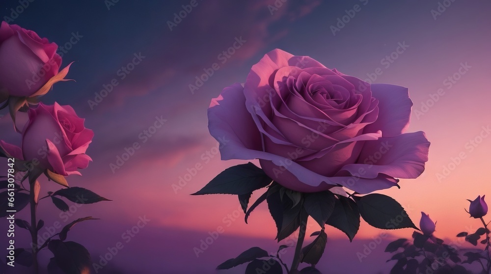 Obraz premium Closeup beautiful rose flower