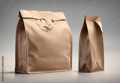 Simple Shopping Bag, Retail and Commerce Concept, Eco-Conscious Shopping, Recyclable Packaging, Environmentally Friendly Bag 