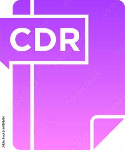 CDR Glyph Gradient Icon pictogram symbol visual illustration