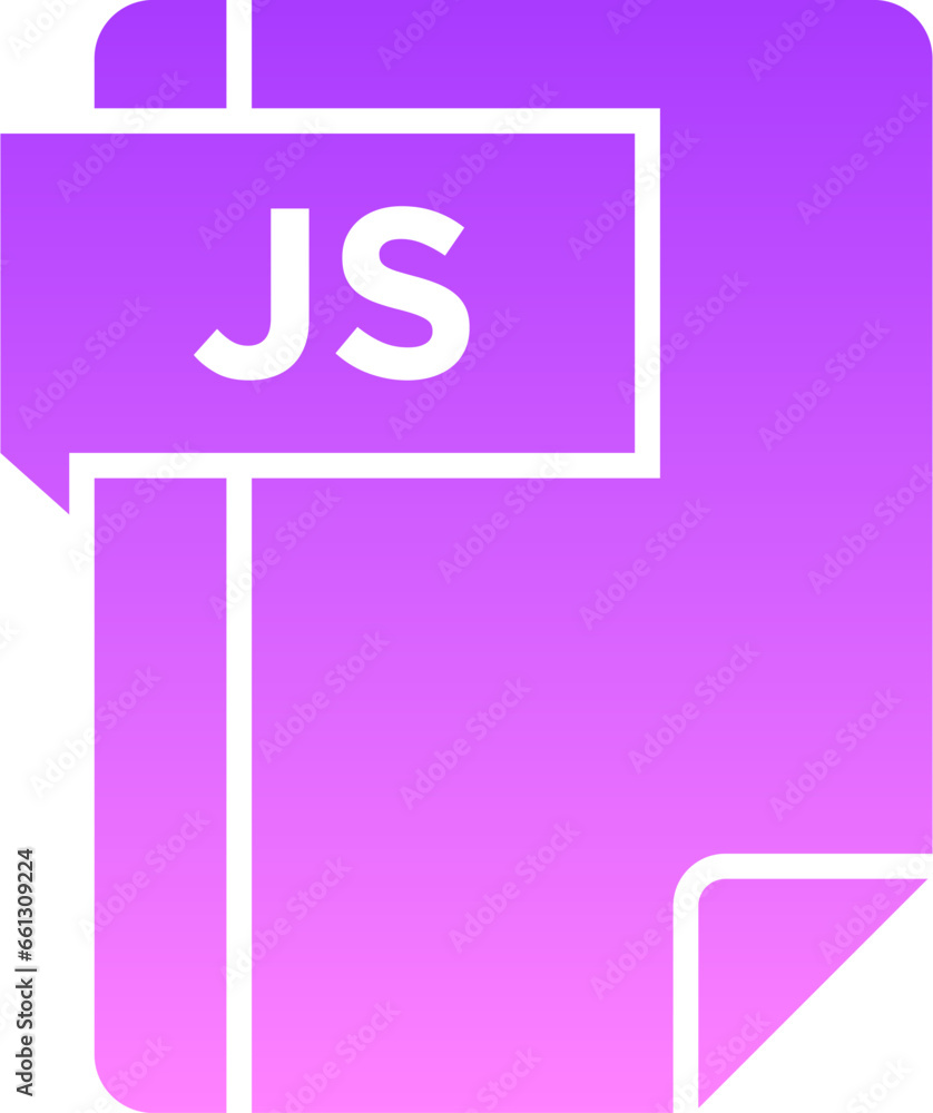 JS Glyph Gradient Icon pictogram symbol visual illustration JS Glyph Gradient Icon pictogram symbol visual illustration