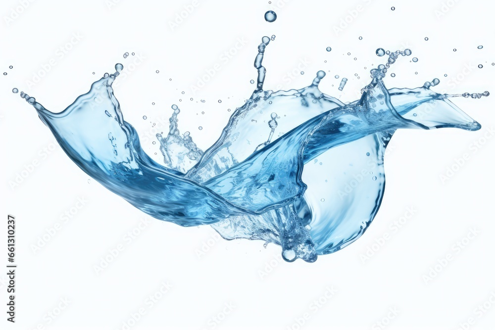 Obraz premium water splash isolated on white background