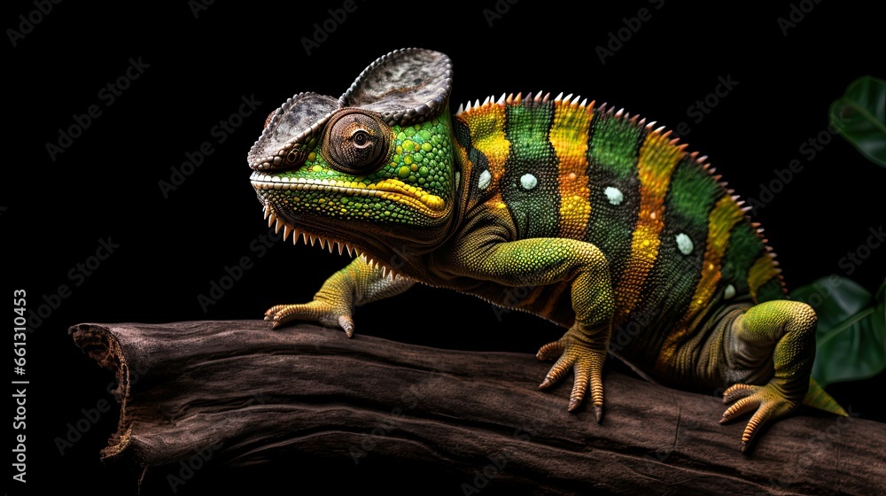 Chameleon Animal Photography Isolated Background