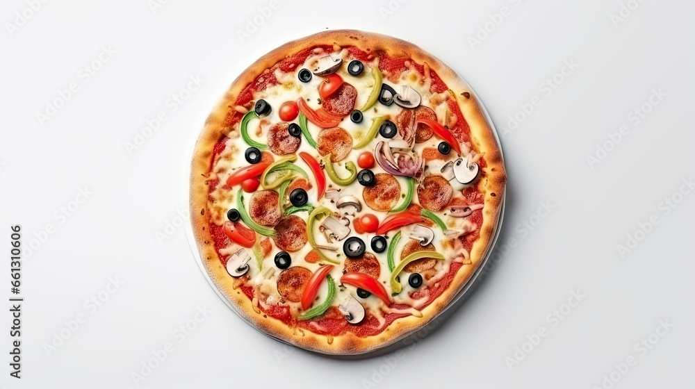 Delicious Pizza Food Photography Isolated Background