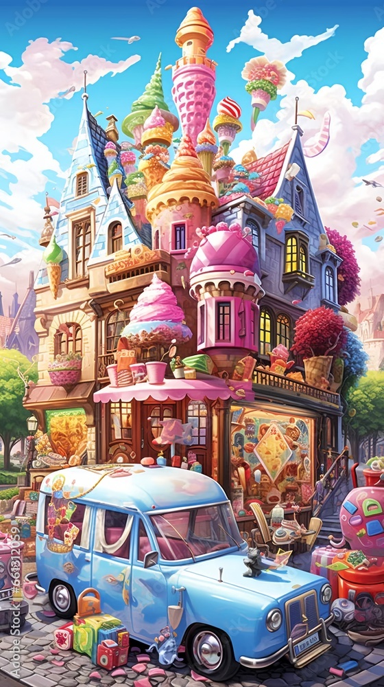 Fantastic ice cream town