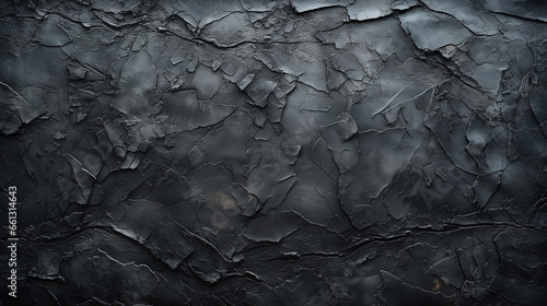 Weathered black paper texture background. generative ai