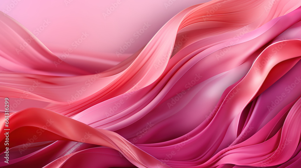Obraz premium Realistic breast cancer awareness month horizontal banner template. generative ai