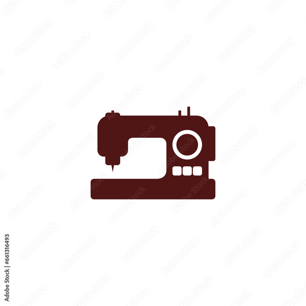 Sewing machine icon isolated on transparent background Sewing machine icon isolated on transparent background