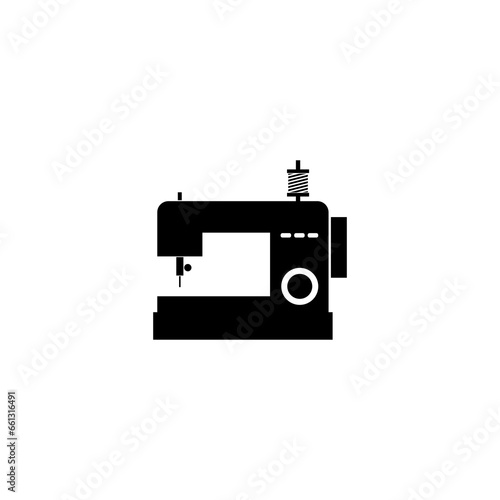 Sewing machine icon isolated on transparent background