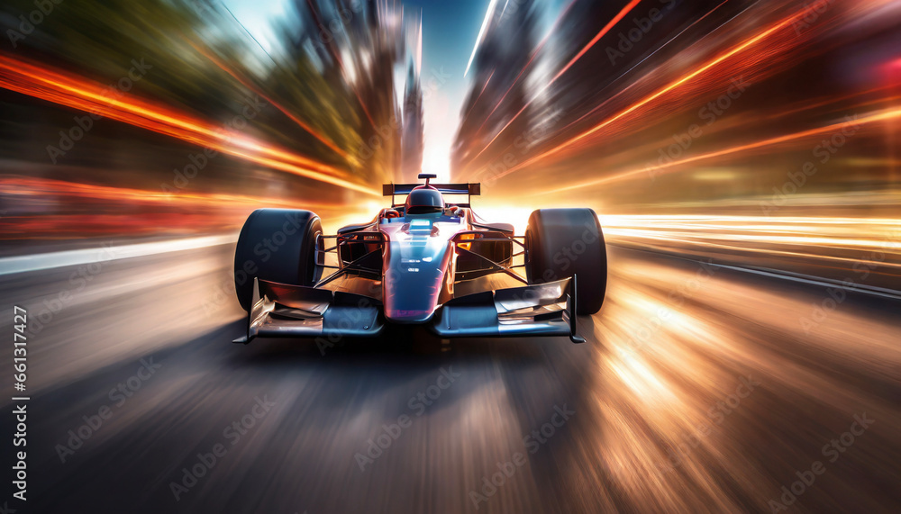 formula 1 racing car and speed effect Stock Photo | Adobe Stock