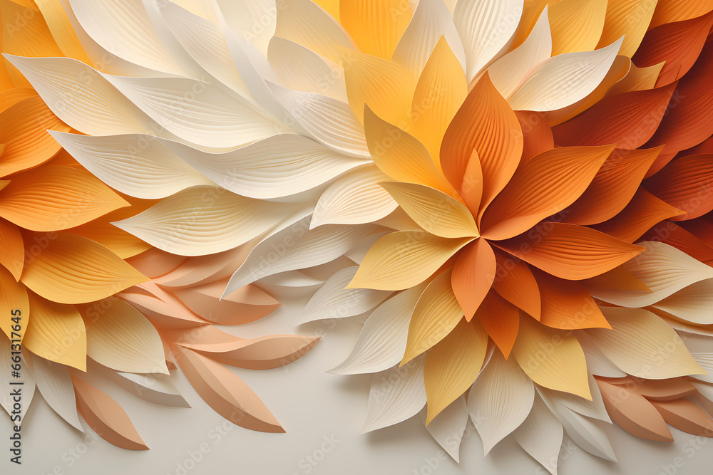 Floral background with paper cut concept and copy space. Floral background with paper cut concept and copy space.