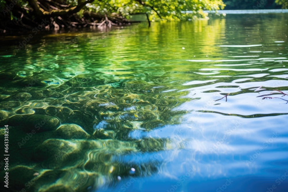 relaxing nature scene of tranquil water surface relaxing nature scene of tranquil water surface