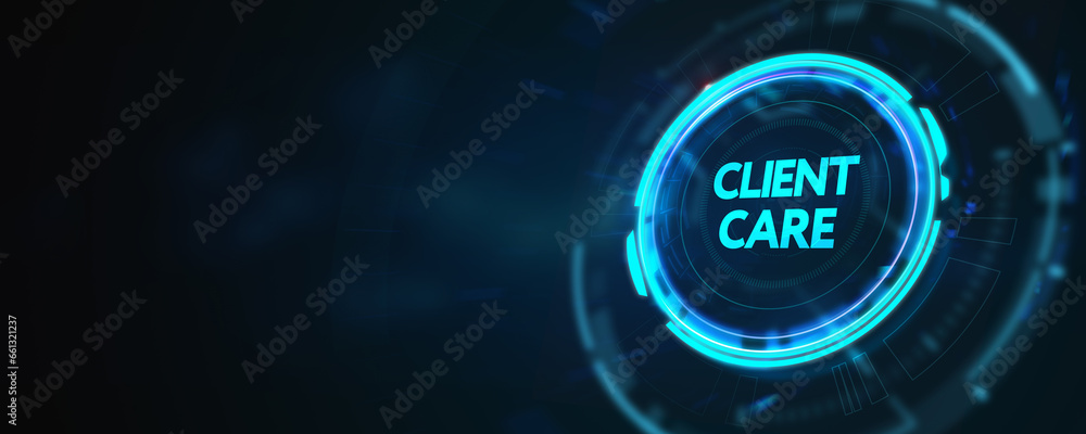 Customer Care Center. Client. 3d illustration Customer Care Center. Client. 3d illustration
