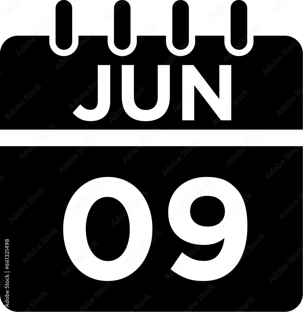 06-June - 09 Glyph black Icon pictogram symbol visual illustration 06-June - 09 Glyph black Icon pictogram symbol visual illustration