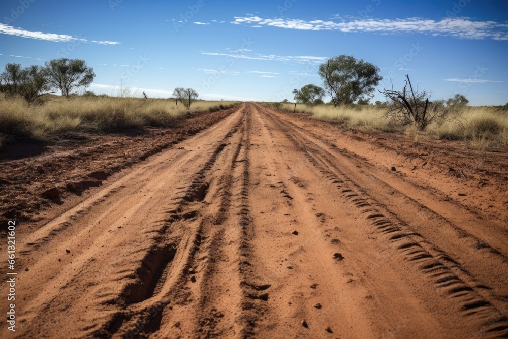 tire tracks on a dusty off-beaten path tire tracks on a dusty off-beaten path