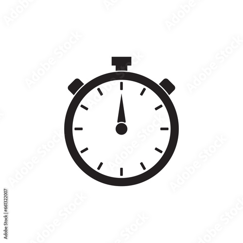 stop watch icon vector