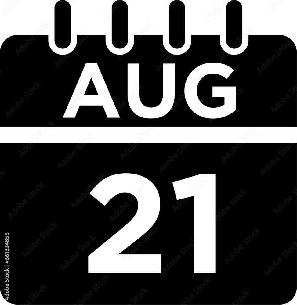 08-August - 21 Glyph black Icon pictogram symbol visual illustration 08-August - 21 Glyph black Icon pictogram symbol visual illustration