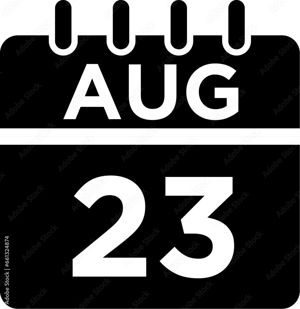 08-August - 23 Glyph black Icon pictogram symbol visual illustration 08-August - 23 Glyph black Icon pictogram symbol visual illustration