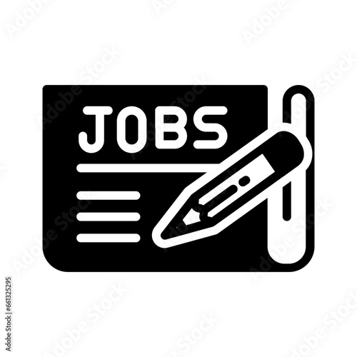 Solid black icon for Jobs