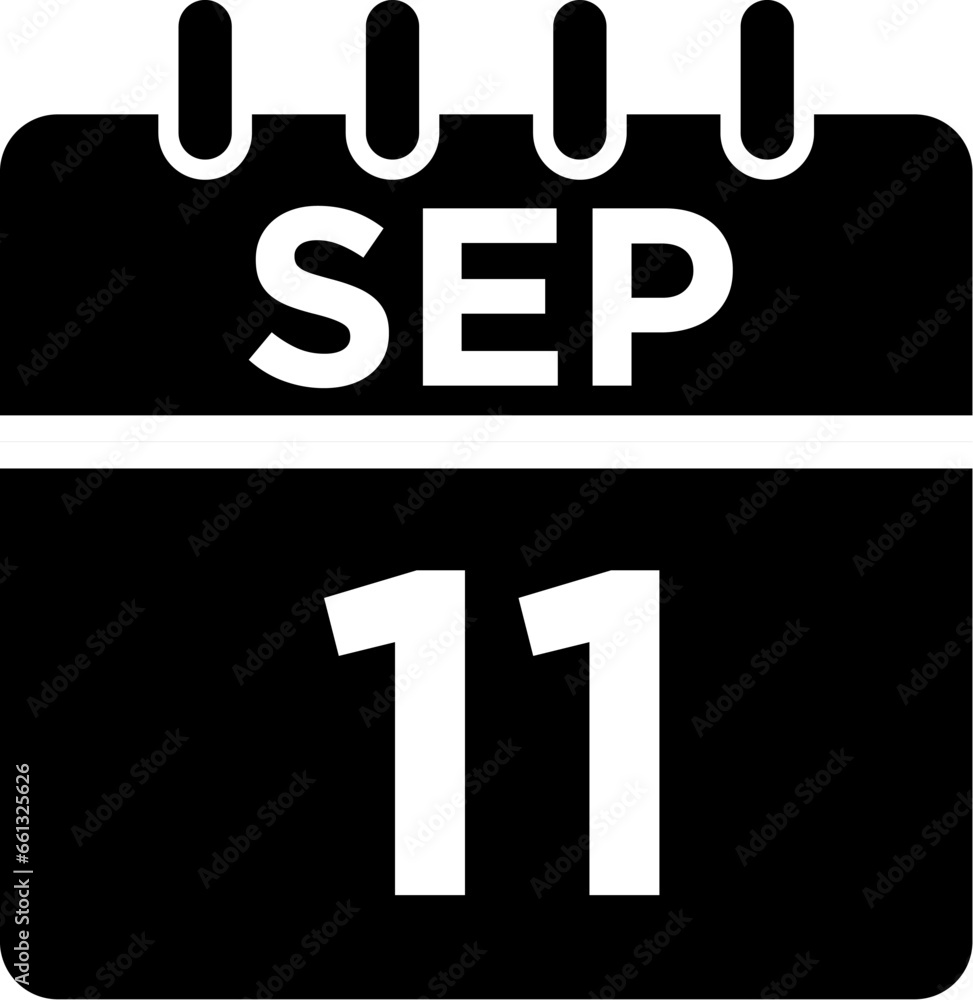 09-September - 11 Glyph black Icon pictogram symbol visual illustration 09-September - 11 Glyph black Icon pictogram symbol visual illustration