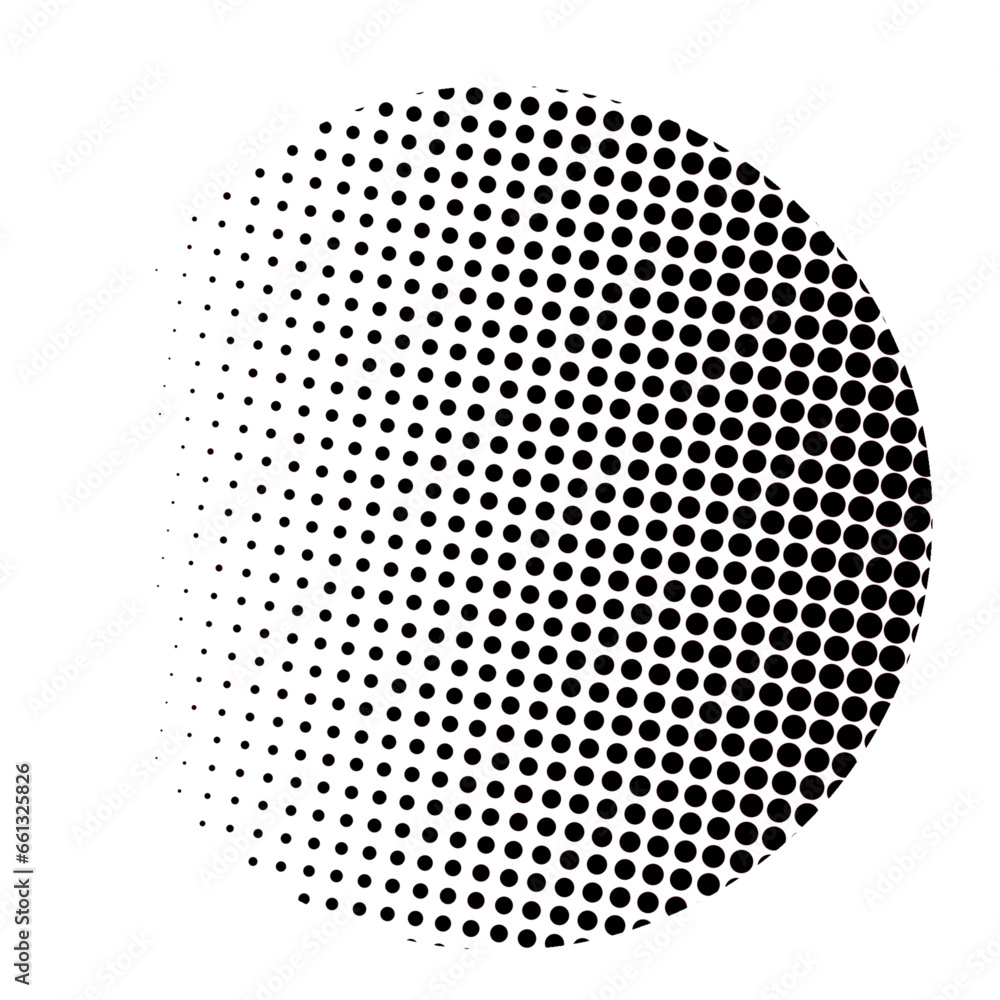 Halftone Dots Gradient Pattern