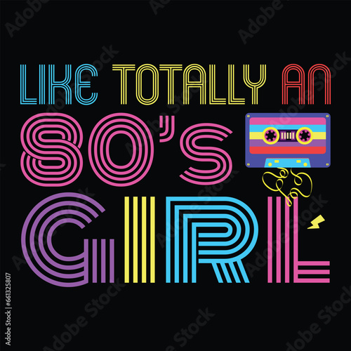 Cool 80's Girl Retro Fashion Throwback Culture Party Lover Gift T Shirt