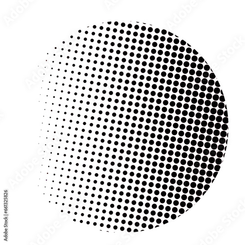 Obraz na płótnie Halftone Dots Gradient Pattern w salonie