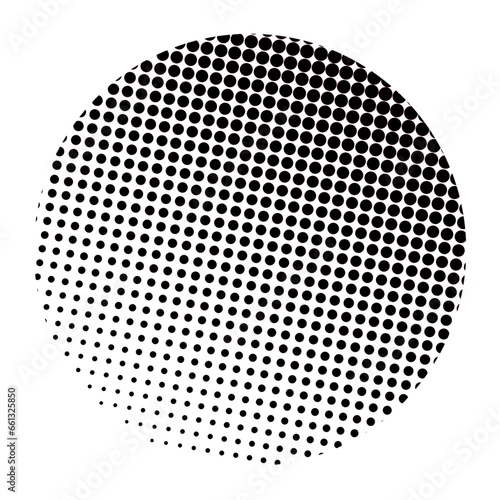 Halftone Dots Gradient Pattern
