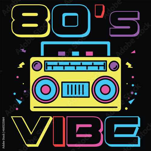 This Is My 80's Vibe 1980s T Shirt