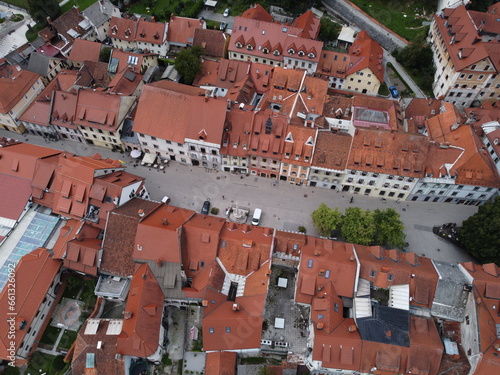 Škofja Loka, Slovenia - drone footage.