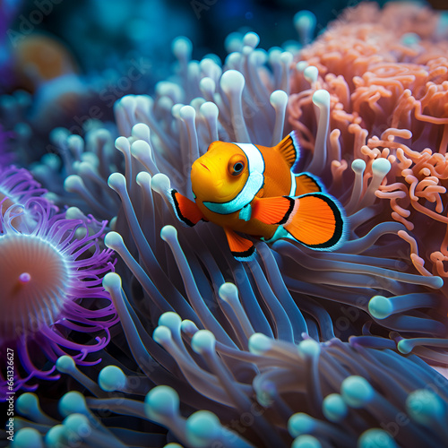 clownfish in the sea