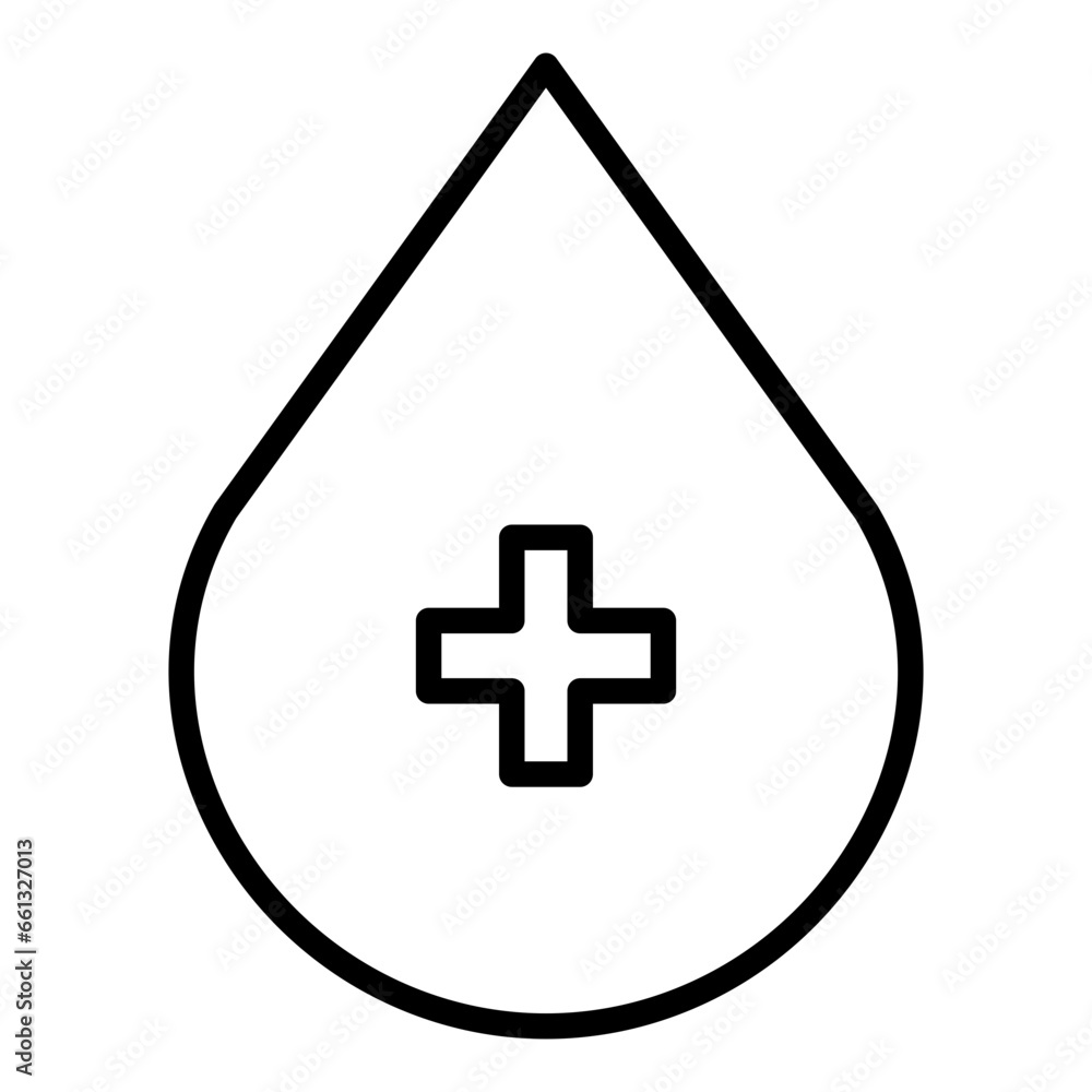 Fototapeta premium Outline Blood icon