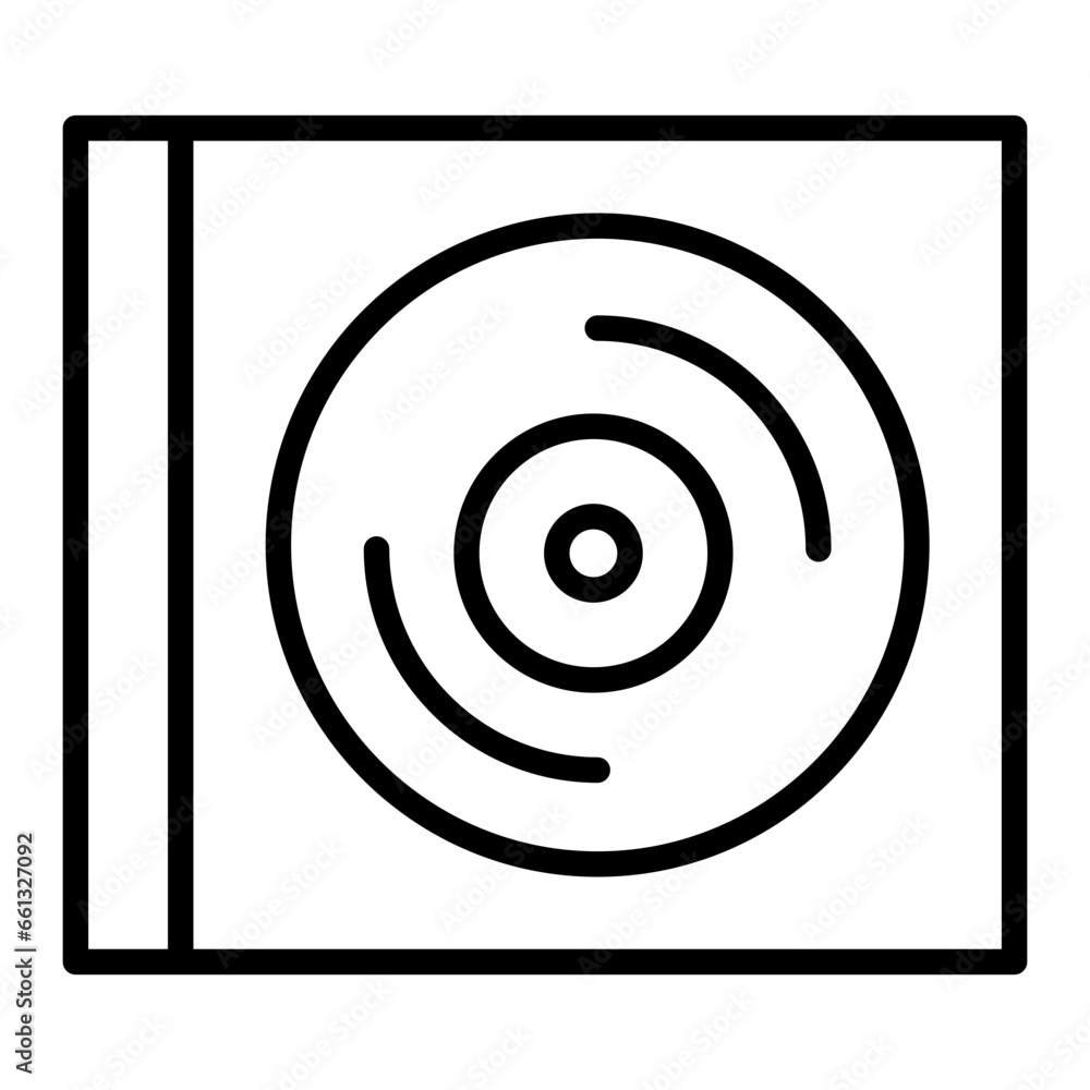 Outline Compact disc icon Outline Compact disc icon