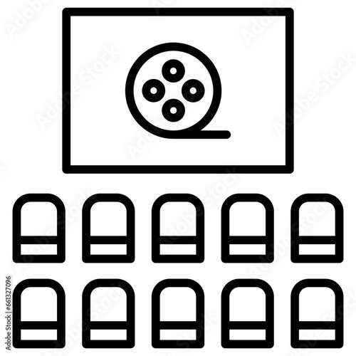 Outline Cinema icon
