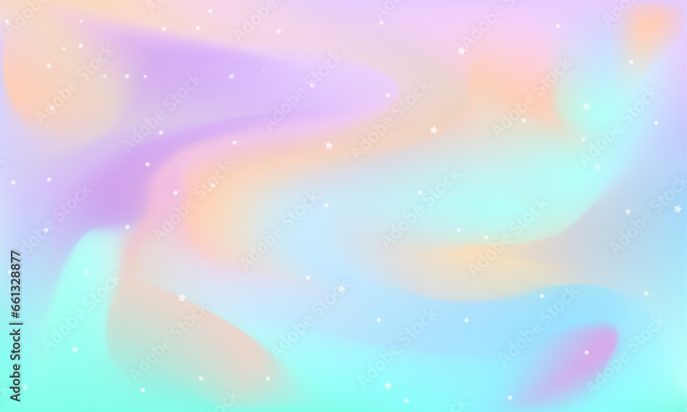 Vector gradient rainbow glitter background